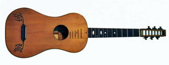 Gitaar gemaakt door Jacob August Otto